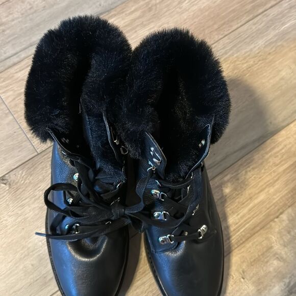 Ralph Lauren Winter Lanescout combat boots Fur size 10 NEW - Picture 2 of 7